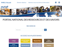 Tablet Screenshot of pnrs.ensosp.fr